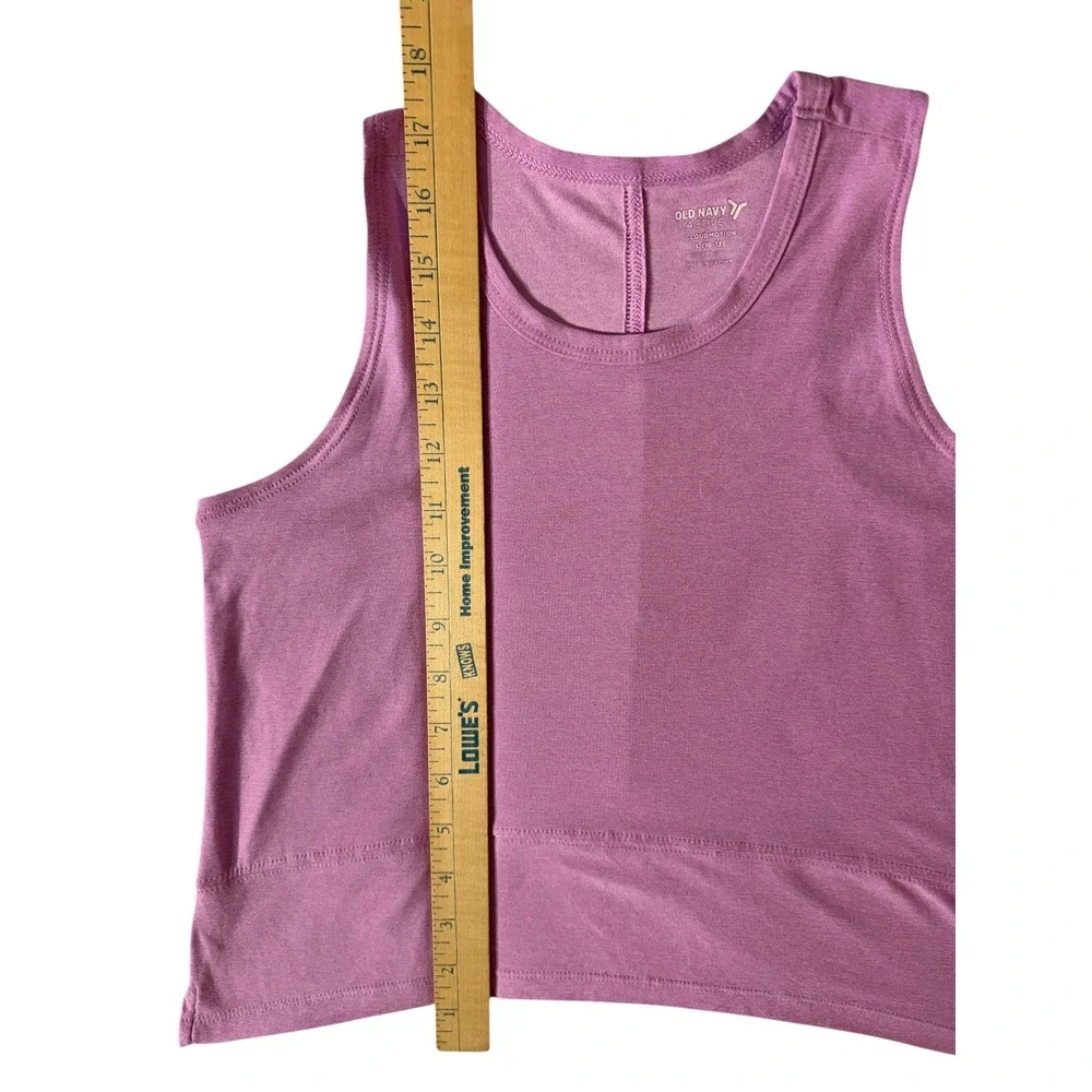 Old Navy Pink Tank Top Active CloudMotion Green Racerback Performance Size L